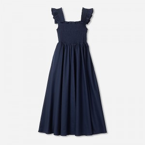 Navy J.Crew Petite Plume™ Margaux dress | J.Crew Factory | IMERH5329