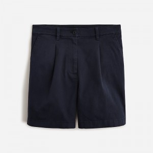 Navy J.Crew Pleated capeside chino short | J.Crew Factory | LSZPU8153