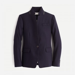 Navy J.Crew Regent blazer in wool flannel | J.Crew Factory | TYPHL5213