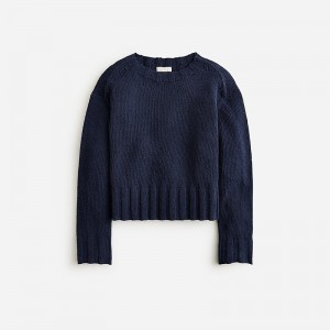 Navy J.Crew Relaxed crewneck beach sweater | J.Crew Factory | ZTCUG2408