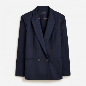 Navy J.Crew Relaxed double-breasted blazer in city twill | J.Crew Factory | ITPKF2947