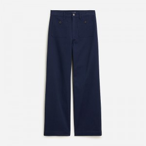 Navy J.Crew Sailor slim wide-leg chino pant | J.Crew Factory | QXLAO4631