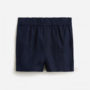 Navy J.Crew Tropez short in striped linen | J.Crew Factory | DBJUY8560