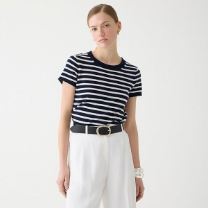 Navy Snow J.Crew Cashmere relaxed T-shirt | J.Crew Factory | NSCHJ9620