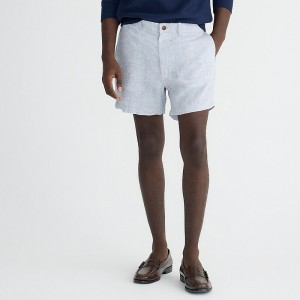 Navy White J.Crew 5" linen short | J.Crew Factory | GQOSN0749