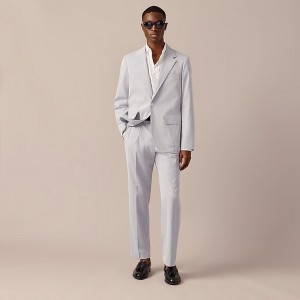 Navy White J.Crew Kenmare Relaxed-fit suit jacket in Italian cotton pincord | J.Crew Factory | SQEHX6137