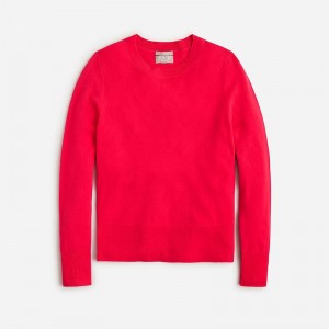 Neon Berry Red J.Crew Cashmere classic-fit crewneck sweater | J.Crew Factory | TYRVH6057