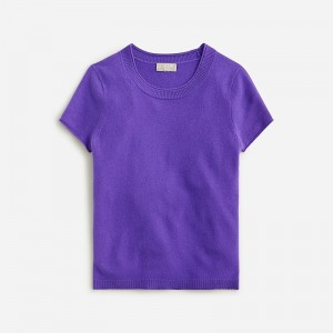 Neon Purple J.Crew Cashmere relaxed T-shirt | J.Crew Factory | YMHBE9630