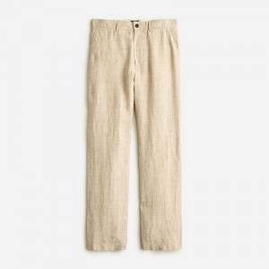 Nolan Natural Tan J.Crew Classic-fit linen trouser | J.Crew Factory | OUNMQ3812