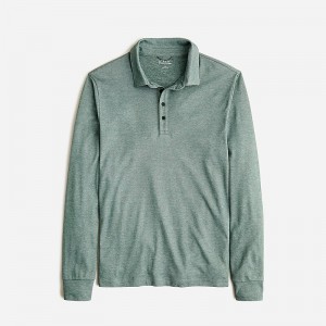 Old Forest J.Crew Long-sleeve performance polo shirt with COOLMAX® technology | J.Crew Factory | PQKUS2456