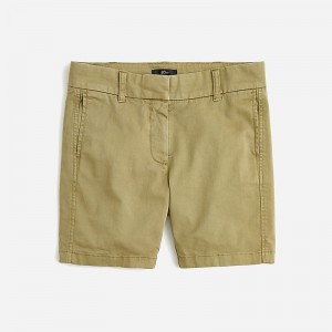 Olive Sand J.Crew 7" stretch chino short | J.Crew Factory | BVCRG1087