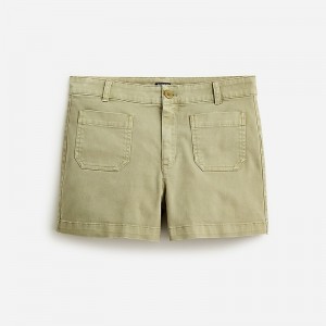 Olive Sand J.Crew New patch-pocket chino short | J.Crew Factory | JNURD5328