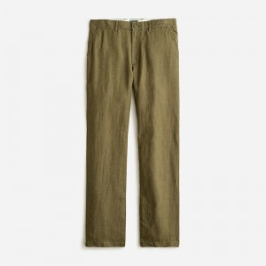 Olive White J.Crew Classic-fit linen trouser | J.Crew Factory | SZQMI2540