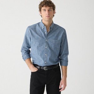 One Year Wash J.Crew Organic cotton chambray shirt in five-year wash | J.Crew Factory | KBSXL4651