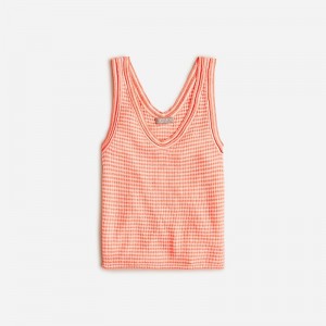 Peach White Ivory J.Crew Merino-linen blend sweater-tank | J.Crew Factory | ROHYQ1972