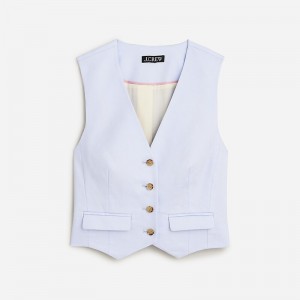 Peri Breeze J.Crew Classic vest in stretch linen blend | J.Crew Factory | BKNUJ7142