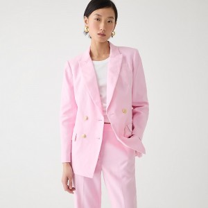 Pink J.Crew Greta blazer in stretch linen blend | J.Crew Factory | IDWTF2470