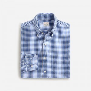 Quincy Gingham Blue Whi J.Crew Secret Wash cotton poplin shirt | J.Crew Factory | MRLVT2794