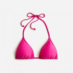 Radiant Fuchsia J.Crew Heritage triangle bikini top | J.Crew Factory | TENDC2490