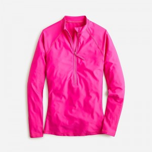 Radiant Fuchsia J.Crew Long-sleeve rash guard | J.Crew Factory | YWEUC7640