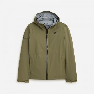 Ranger Green J.Crew Outdoor Research® Stratoburst stretch rain jacket | J.Crew Factory | ZFEJU8345