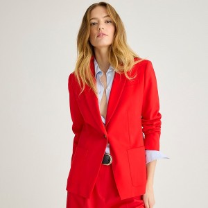 Red J.Crew Helena blazer in city twill | J.Crew Factory | UJQOI5780