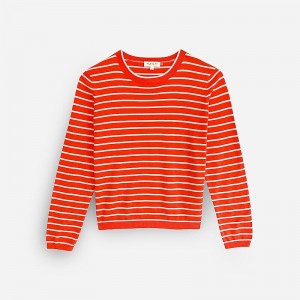 Red Multi J.Crew DEMYLEE New York™ Dutton striped top | J.Crew Factory | TLNSH2417