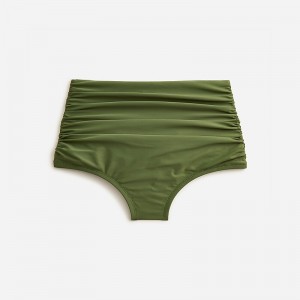 Safari J.Crew Ruched high-rise full-coverage bikini bottom | J.Crew Factory | FNCJG0912