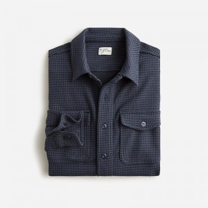 Sam Houndstooth Blue Na J.Crew Seaboard soft-knit shirt | J.Crew Factory | TRVOC1967