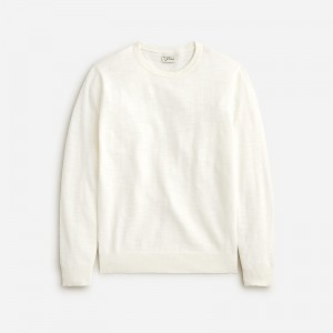 Sea Salt J.Crew Cotton-blend crewneck sweater | J.Crew Factory | HYJVQ3167