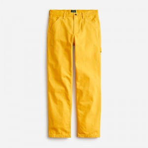 Slicker Yellow J.Crew Carpenter pant in cotton twill | J.Crew Factory | FEAMP5380