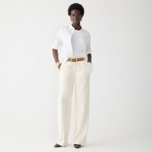 Soft Ivory J.Crew Essential pant in city twill | J.Crew Factory | XADJL8517