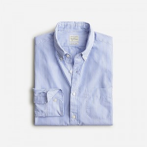 Soo Stripe Blue White J.Crew Secret Wash cotton poplin shirt | J.Crew Factory | TWJDO8096