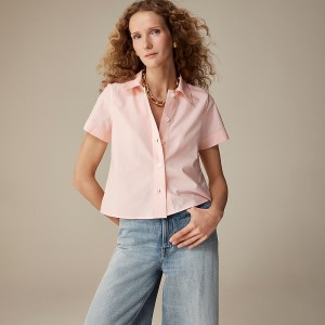 Spring Blush J.Crew Gamine shirt in cotton poplin | J.Crew Factory | FWYCG1280