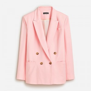 Spring Blush J.Crew Relaxed double-breasted blazer in city twill | J.Crew Factory | QYWOZ0327