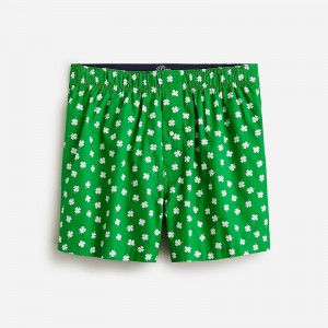 Spring Clover Green Whi J.Crew Printed boxers | J.Crew Factory | XUNGM7165