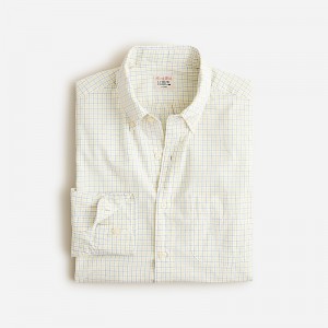 Stan Blue Yellow White J.Crew Secret Wash cotton poplin shirt | J.Crew Factory | WLEHR5610