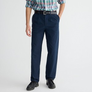 Storm Navy J.Crew Classic double-pleated chino pant | J.Crew Factory | KIYES3759