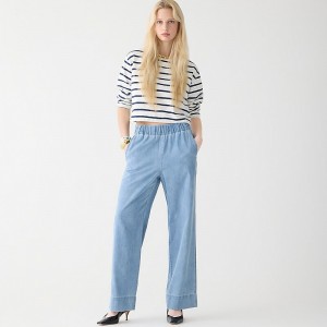 Storm Wash J.Crew Astrid pant in chambray | J.Crew Factory | UCDJE4385