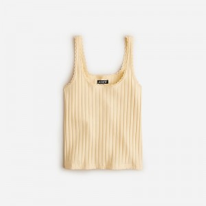 Sunflower Sands J.Crew Pointelle tank top | J.Crew Factory | VMYWX1586