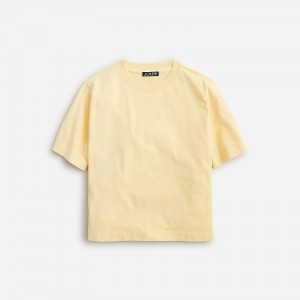 Sunflower Sands J.Crew Relaxed premium-weight cropped T-shirt | J.Crew Factory | ISCRF9703