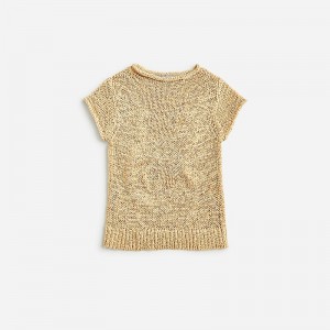 Sunkissed Khaki J.Crew Textured sweater-tee | J.Crew Factory | GVFZW9106