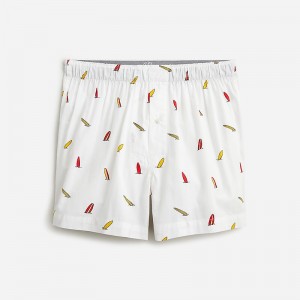 Surferboard White Multi J.Crew Printed boxers | J.Crew Factory | MUDPF0167