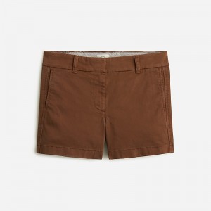 Tarnished Brown J.Crew 4" stretch chino short | J.Crew Factory | GBDFU1625