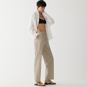 Toasted Cream J.Crew Soleil pant in linen | J.Crew Factory | EGPBV4971