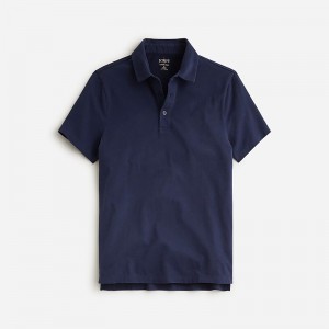 Ultramarine J.Crew Sueded cotton polo shirt | J.Crew Factory | YKSRL8457