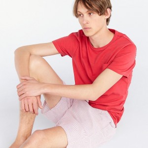 University Stripe Vint J.Crew 7" pajama short in Broken-in organic cotton oxford | J.Crew Factory | BKELH1974