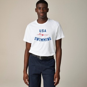 Usa Swim White J.Crew Limited-edition USA Swimming® X J.Crew Broken-in graphic T-shirt | J.Crew Factory | NXLIH2051