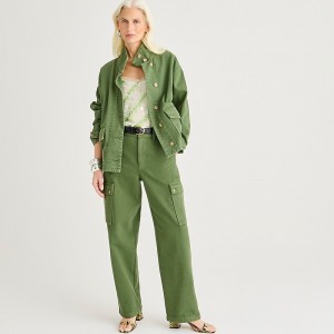 Utility Green J.Crew Relaxed cargo pant in heavyweight twill | J.Crew Factory | FIECZ6934