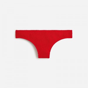 Venetian Red J.Crew Textured hipster full-coverage bikini bottom | J.Crew Factory | YSUDZ4690